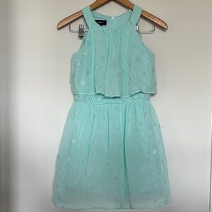 Amy Byer Overlay Dress with Polka Dot Detail Sz 14